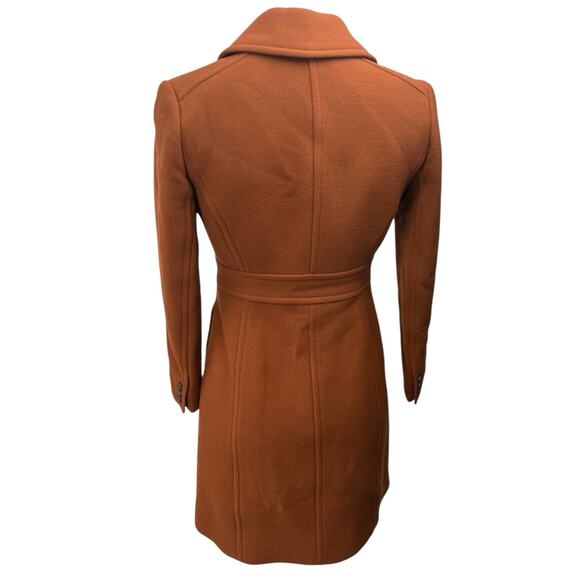 J.Crew Italian Double Cloth Brown Wool Button Down Jacket Pea Coat Over Coat 0 - Picture 2 of 5